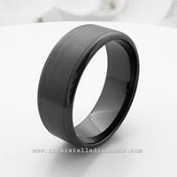 Mens Wedding Ring. Zirconium view 4