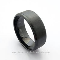 Mens Wedding Ring. Zirconium view 1