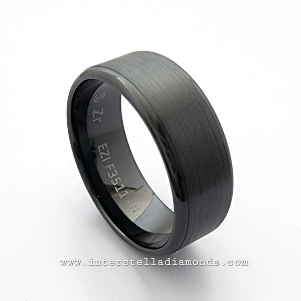 Mens Wedding Ring. Zirconium
