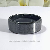 Mens Wedding Ring. Zirconium view 2