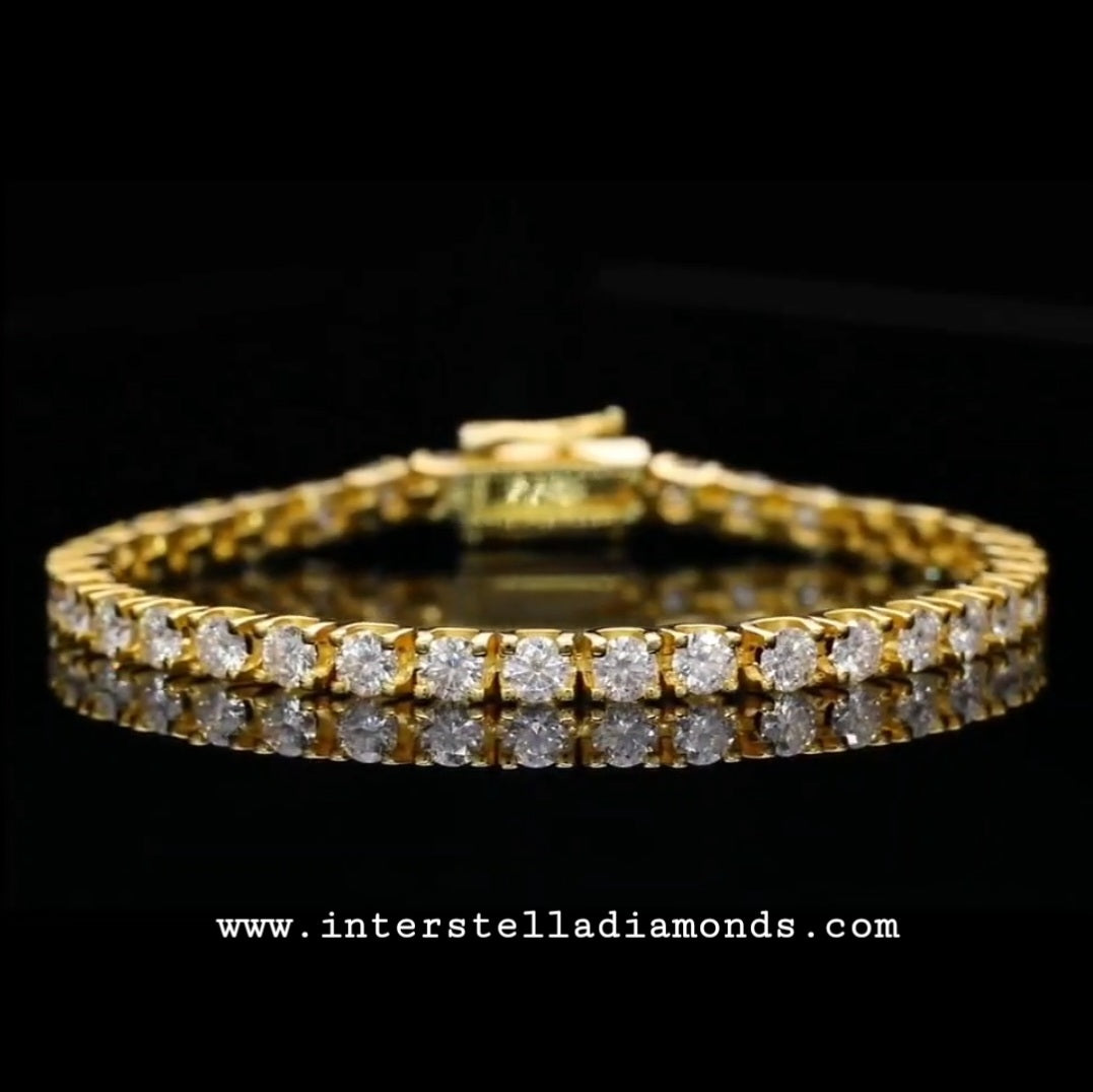 Tennis Bracelet. Lab-Diamonds